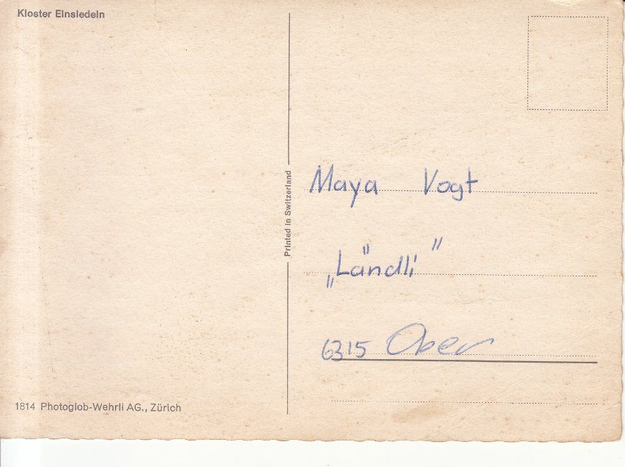 Cartoline postali: Einsiedeln ca. 1960 – Usato da Bürglen TG venduto da StampGraf 1