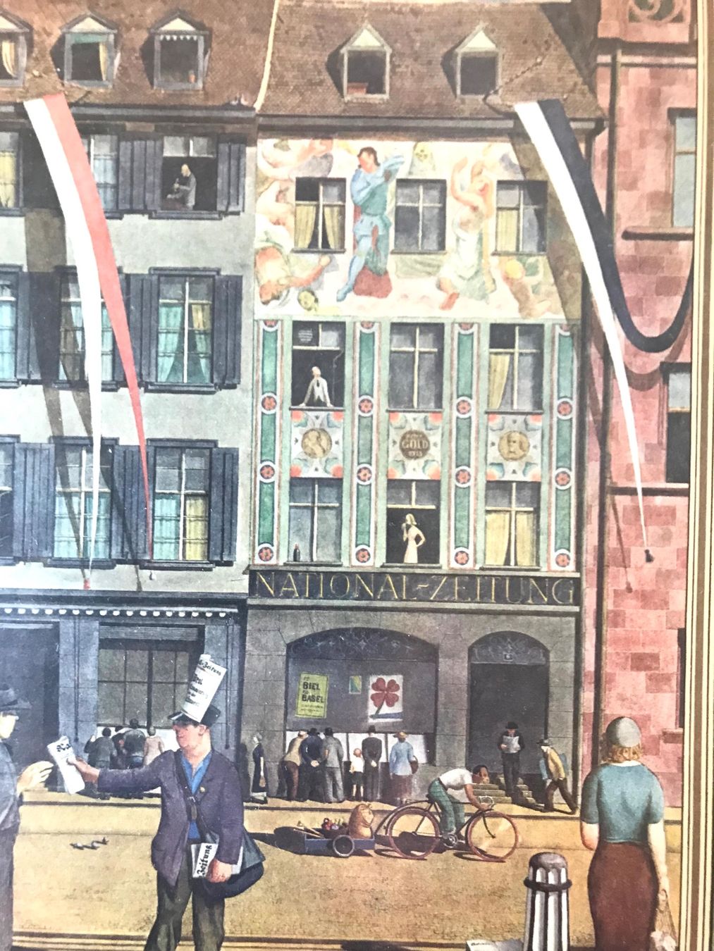 Grafica & Litografie: Niklaus Stöcklin- Marktplatz Basel – Usato da Füllinsdorf venduto da unda2 7