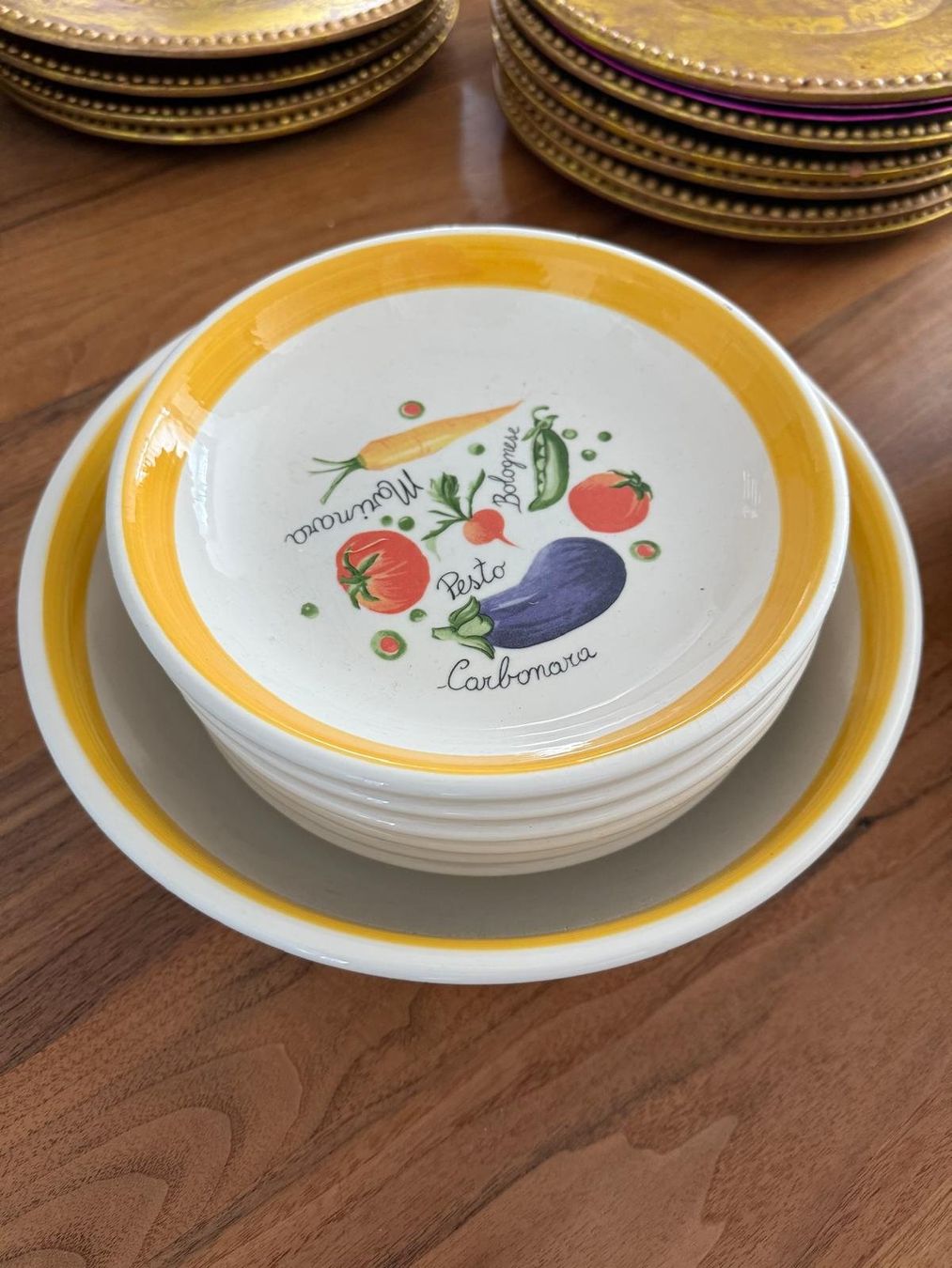 Services de table: Spaghetti-Plausch Teller Set – D'occasion à Zürich par pri_c2jq