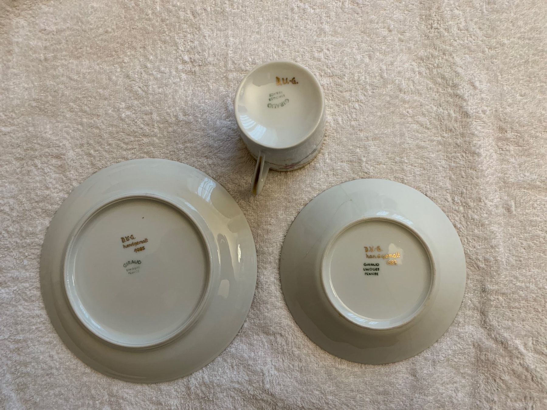 Set di piatti: Handbemaltes 6er-Set von Limoges – Usato da Baden venduto da Baden8 1