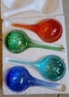 4er Set Giessfrei-Bewässerungskugeln aus Glas, bunt, Ø 6 cm