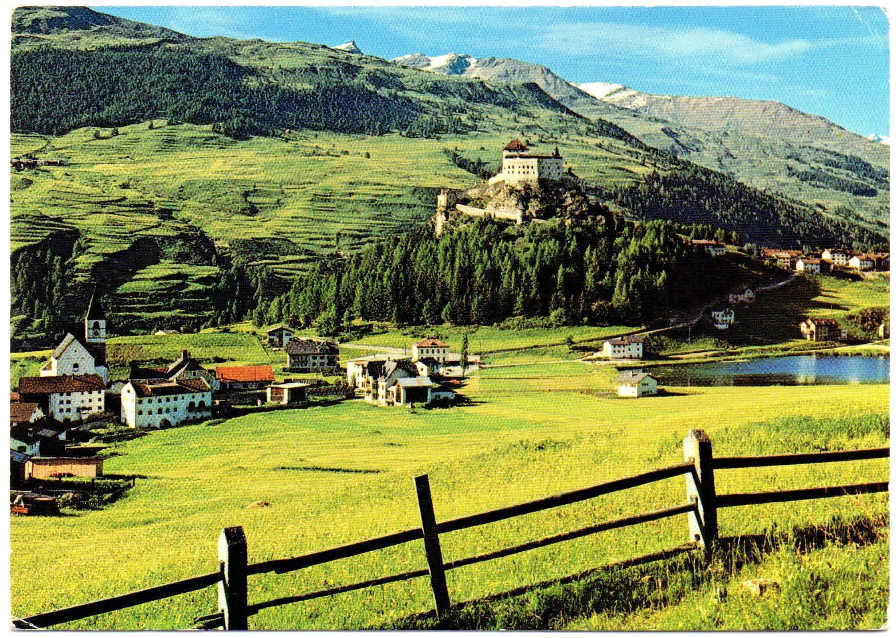 Ansichtskarten: TARASP Schloss mit See – Gebraucht aus Jona von philajona