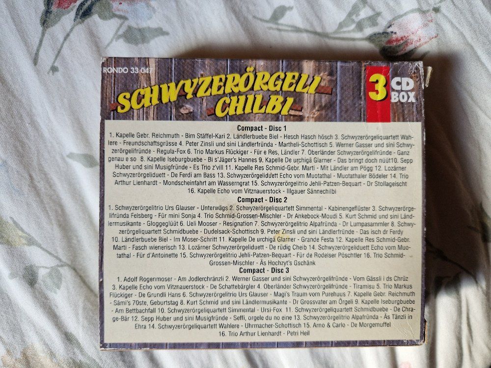 CD: Schwyzerörgeli Chilbi: 3 CD Box, Vergriffen! – Usato da Brittnau venduto da Zibu 1