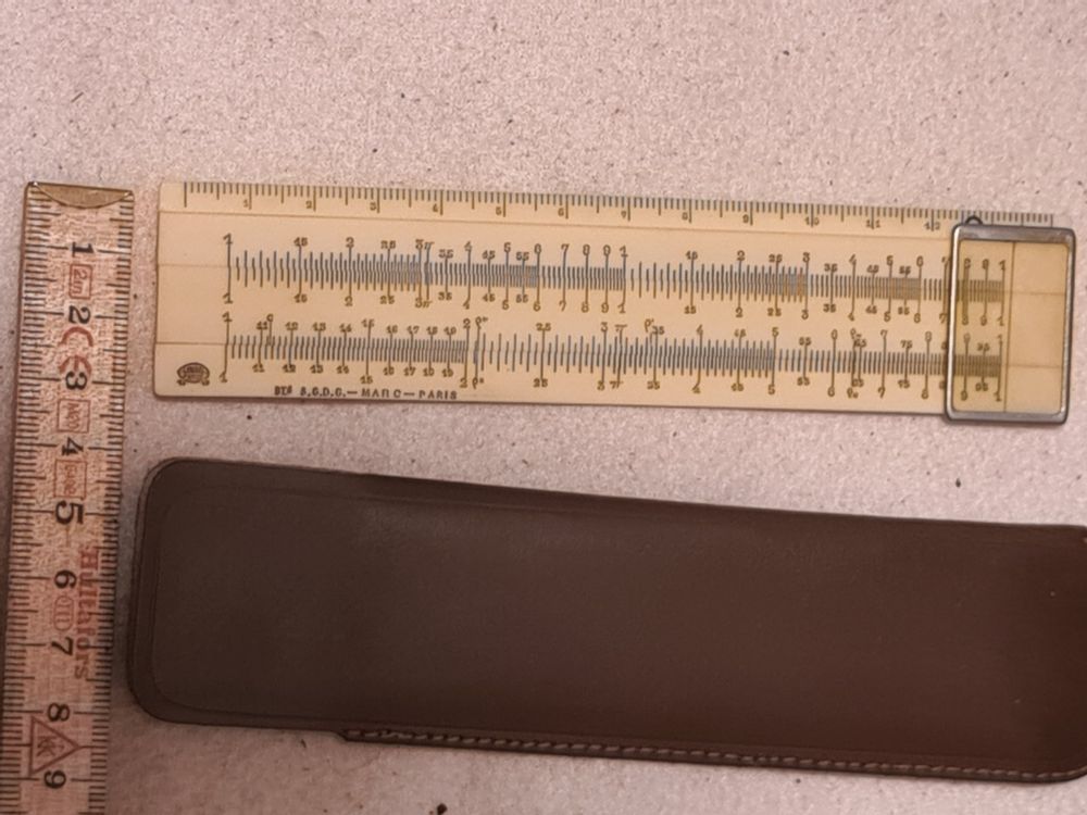 Rechenschieber, antik, Vintage, sammeln, rechnen, Schule 1.- (Gebraucht ...