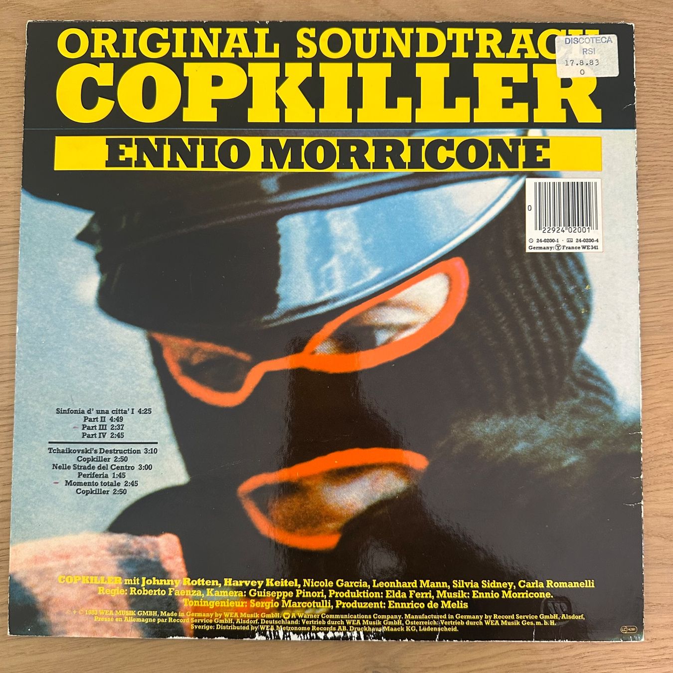 Dischi in vinile: Ennio Morricone - Copkiller - LP (johnny rotten) – Usato da Caslano venduto da campo_santo 1