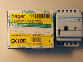 Mehrbereichs Thermostat  hager EK186