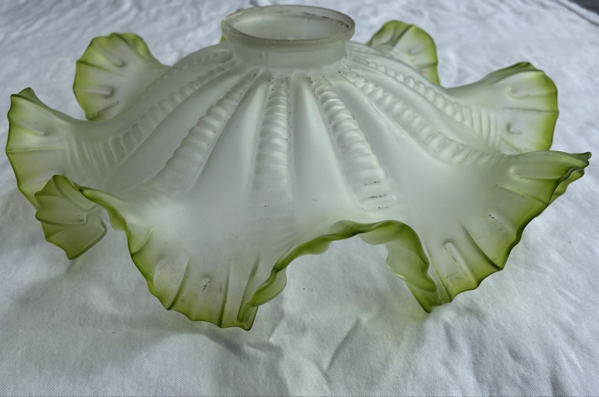 Lampenschirme: Lampenschim aus Glas um 1930 – Gebraucht aus Zürich von Artnuvo 2