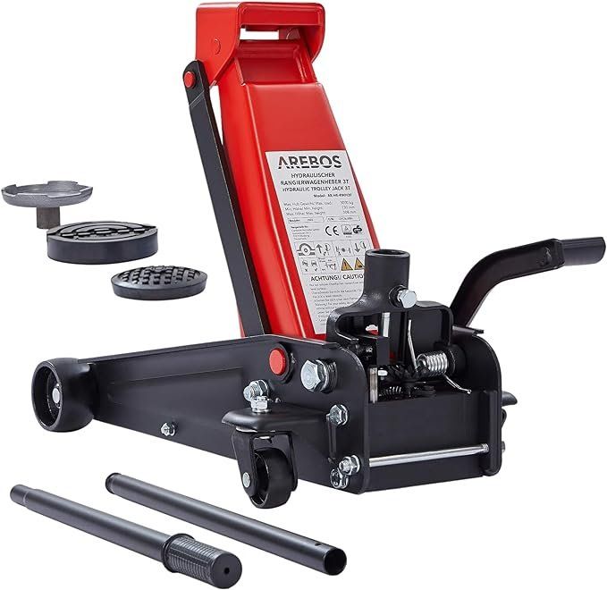 Piattaforme elevatrici & Crick: Arebos Rangierwagenheber 3T – Nuovo e nell'imballaggio originale da Andwil TG venduto da Vr-shopswiss 1