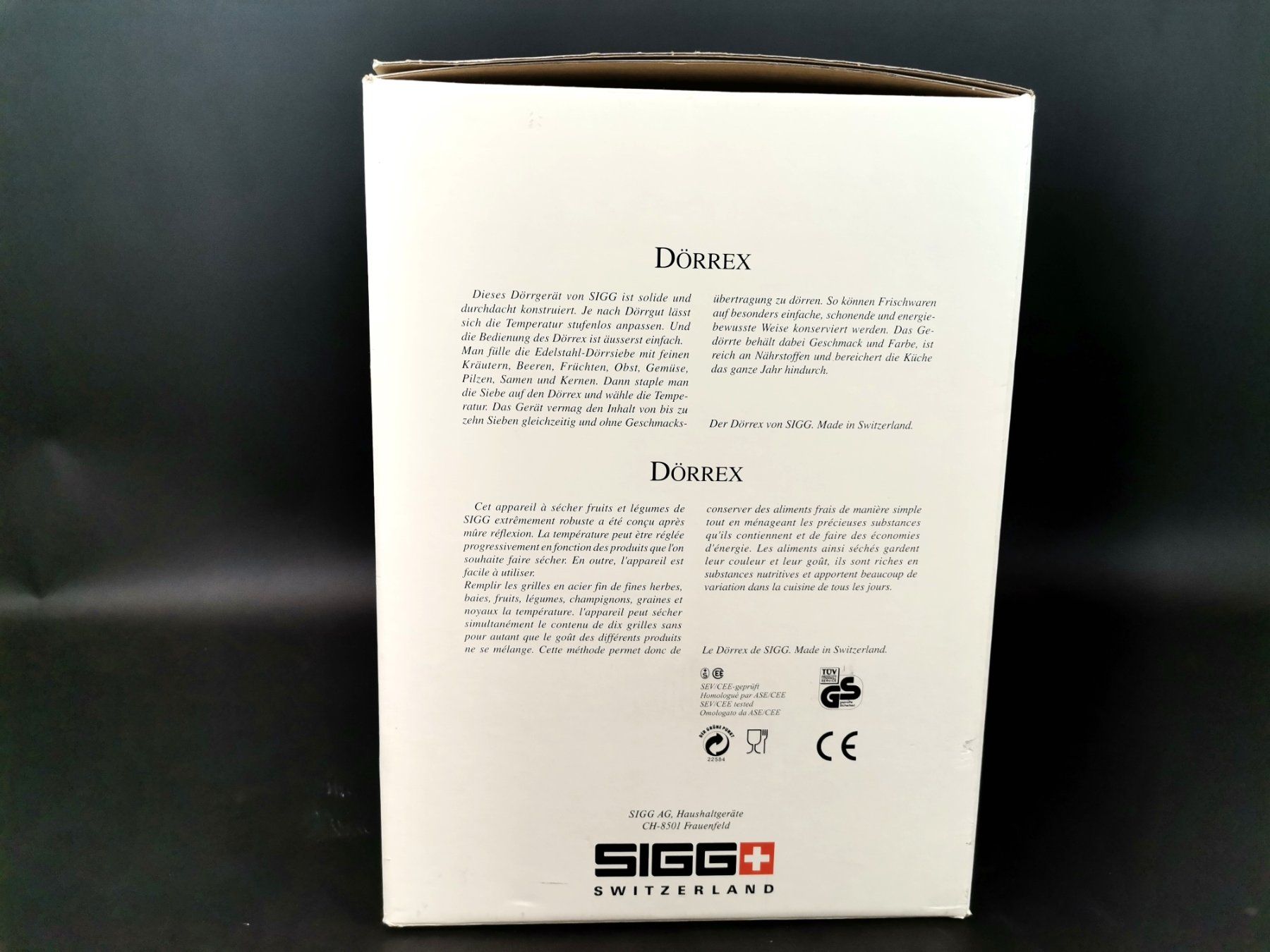 Sigg Küchengeräte: SIGG Dörrex Weiss – Gebraucht aus Schaffhausen von Restwert_SH 5
