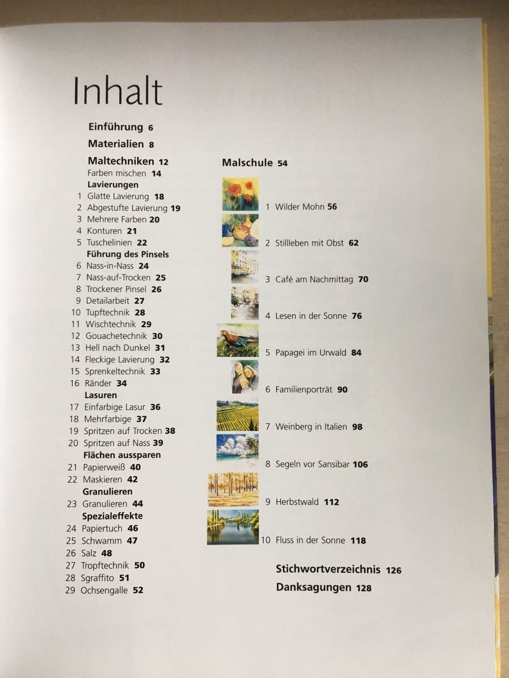 Libri: Der Aquarellkurs - Grundtechniken lernen – Usato da Uetendorf venduto da Florabella01 1