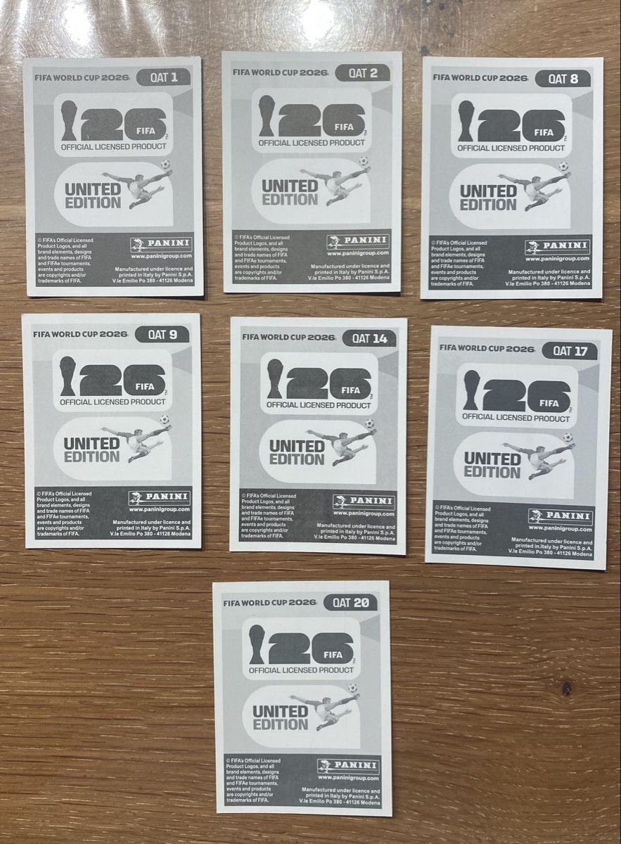 Panini Carte collezionabili: Panini Stickers - QAT - 7 Stickers – Nuovo (secondo la descrizione) da Adliswil venduto da didoli 1