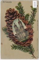 St. Gallen - Kathedrale - Präge-Litho