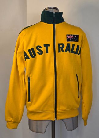 S 46/48  176 Outback AUSTRALIA Jacke College Sport gelb grün