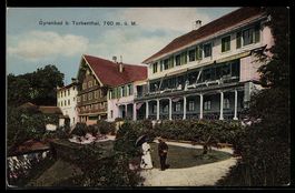 AK Gyrenbad, Partie am Kurhaus, 1909