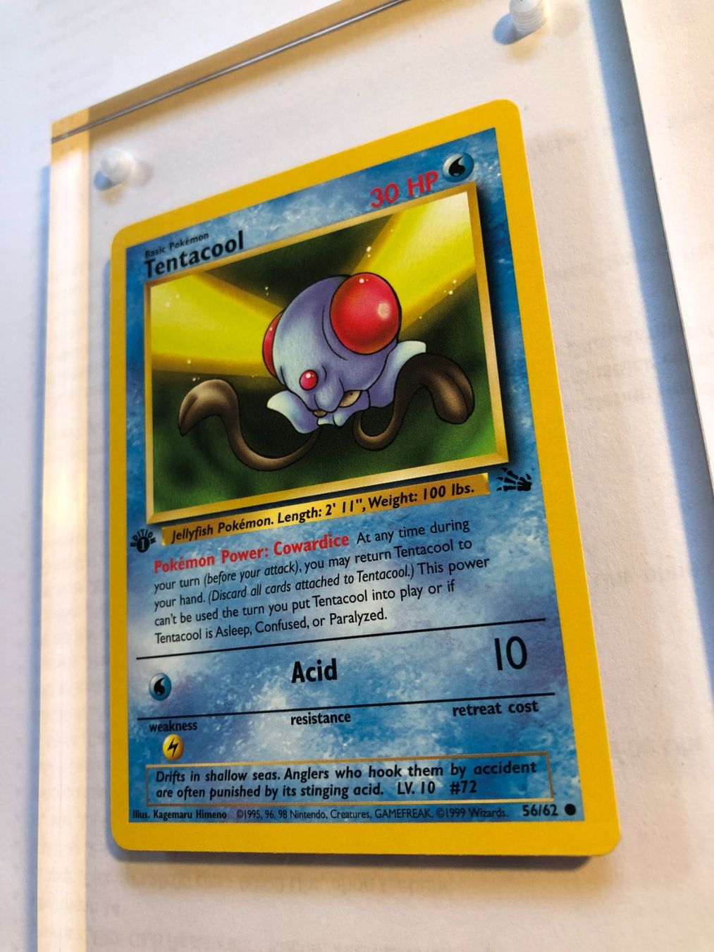 Sammelbilder & Trading cards: Tentacool 1st Fossil - MINT - ab 1.- – Gebraucht aus Giubiasco von dan_pr8b 2
