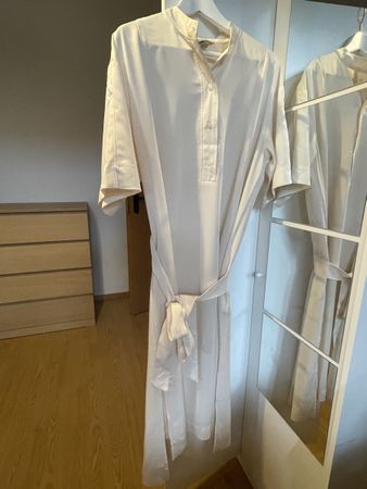 H&M Kleid cremeweiss, Gr. M