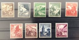 1938 D Reich Winterhilfswerk Satz**4 Marken Kl.Rostflecken