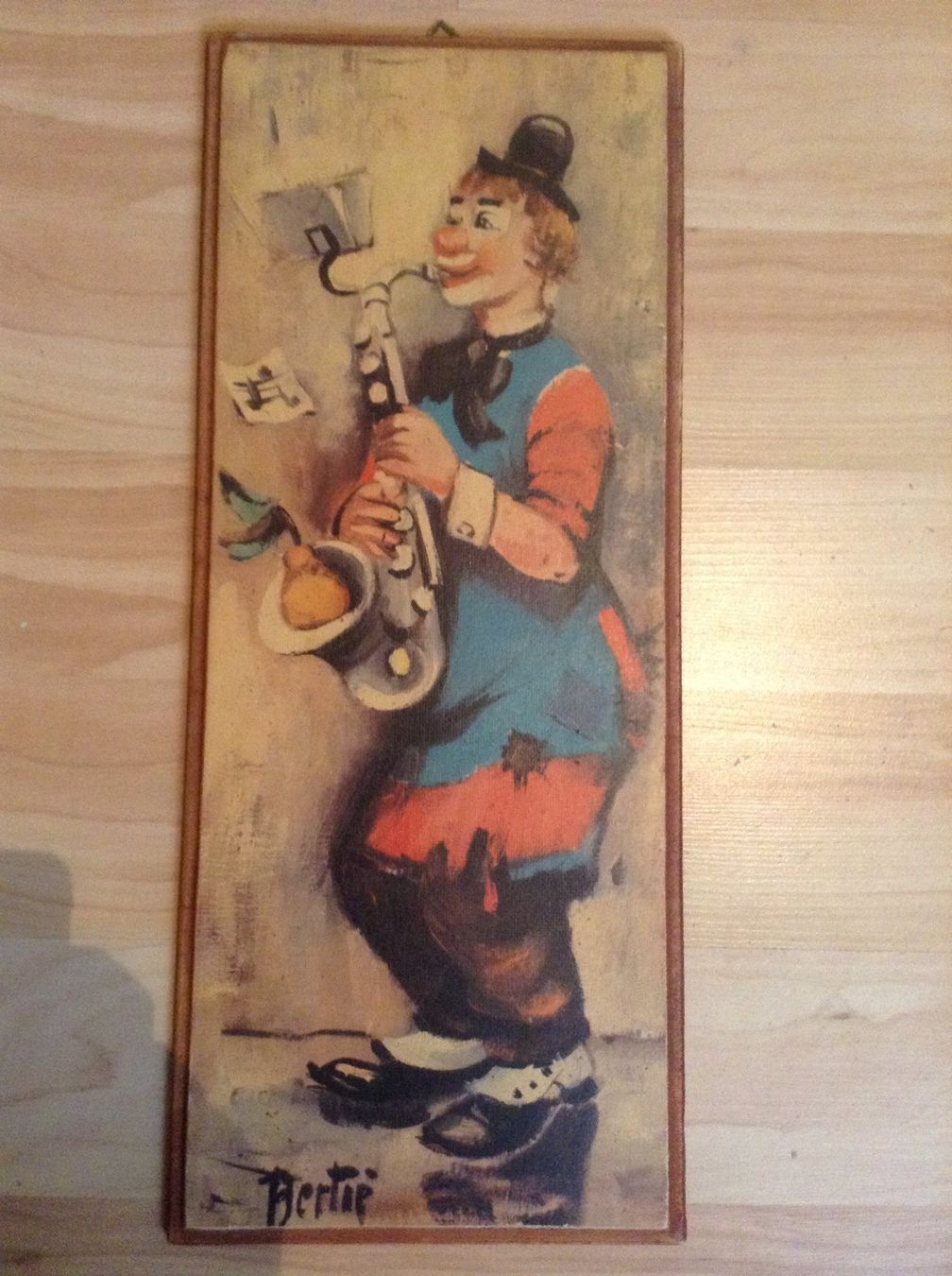 Dipinti: farbenfrohes Gemälde "Clown" auf Holz – Usato da Hunzenschwil venduto da Fanta01 3
