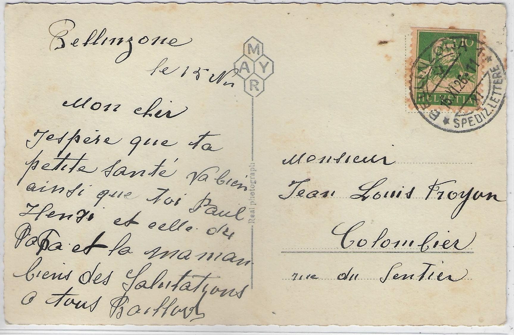 Cartoline postali: Lago di Lugano - Panorama Relief – Usato da Ettingen venduto da Kartenplanet 1