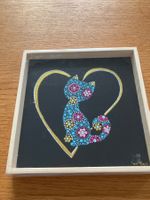 Bild dotpainting katze