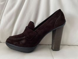 Pumps dunkelbraun Wildleder Grösse 39,5 Marke TOD'S