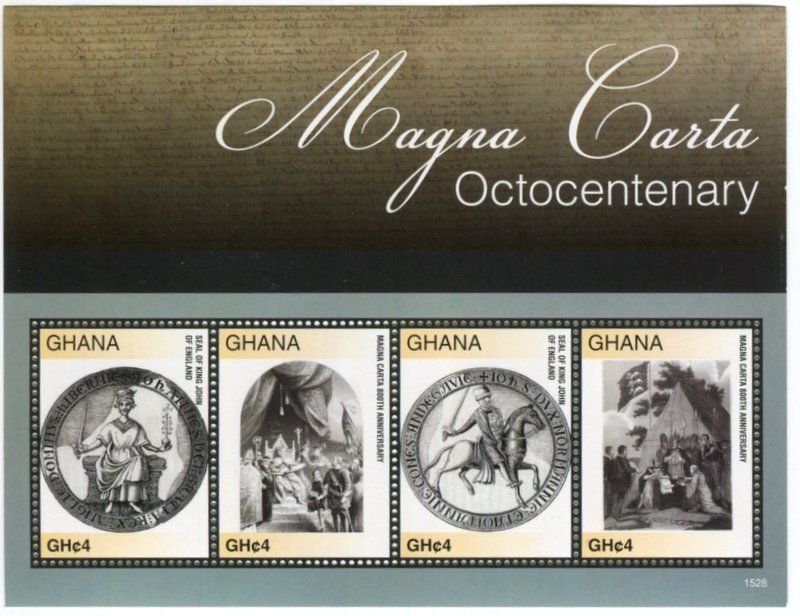 Alle Briefmarken: Block "Magna Carta". Ghana – Neu und originalverpackt aus Basel von Butsch5