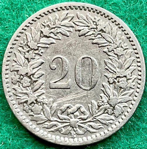 Tutti le monete: Pièce de 20 ct suisse 1907 – Usato da Plan-les-Ouates venduto da gab_cgf6 1