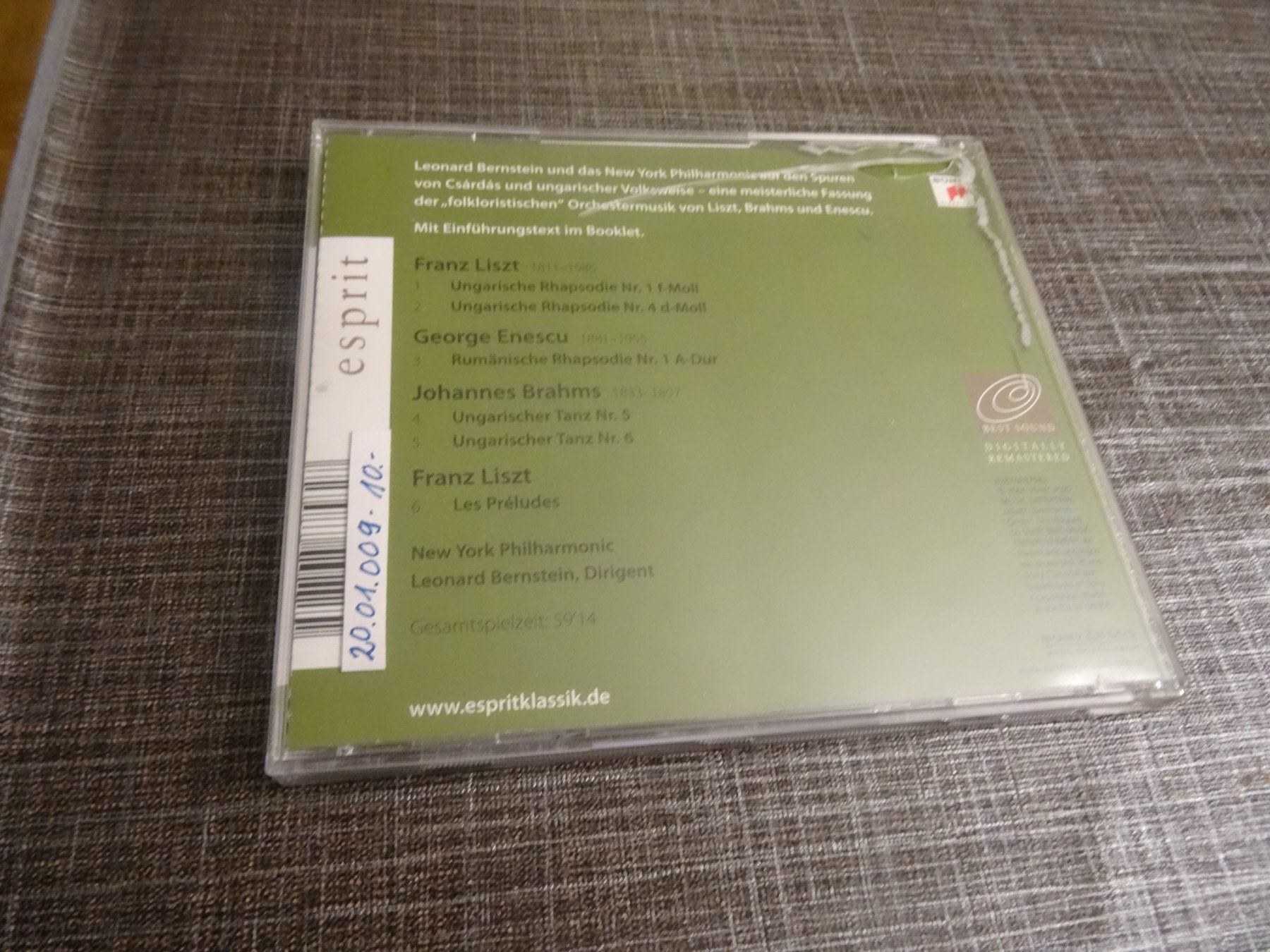 CD: Liszt - Ungarische Rhapsodien CD – Usato da Olten venduto da Disc-Ausverkauf 1