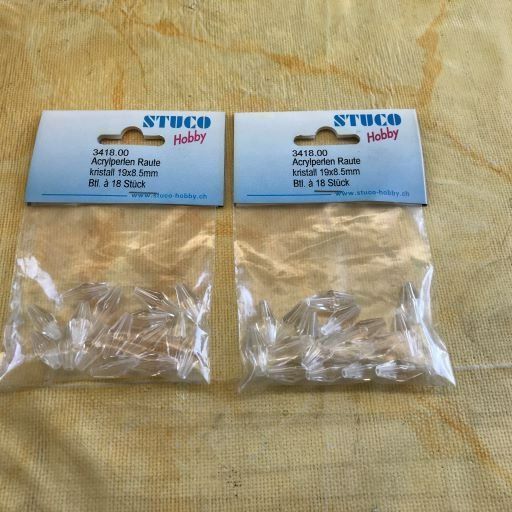 Perle (finte): LOT ACRYLPERLEN RAUTE – Nuovo e nell'imballaggio originale da Ostermundigen venduto da wini63