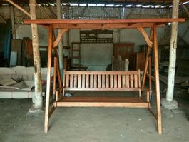 Schaukel Teakholz Hollywoodschaukel Gartenschaukel Outdoor