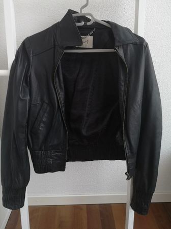 H&M lederjacke Madonna Grösse 34 100% Schafleder