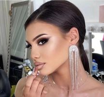 Extra glänzende lange Fransen-Ohrringe, neu