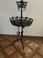 Antikes Eisenpflanzenregal, romantisch verschnörkelt, Shabby