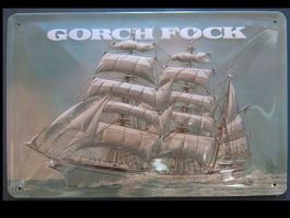 Blechschild-SEGELSCHIFF GORCH FOCK