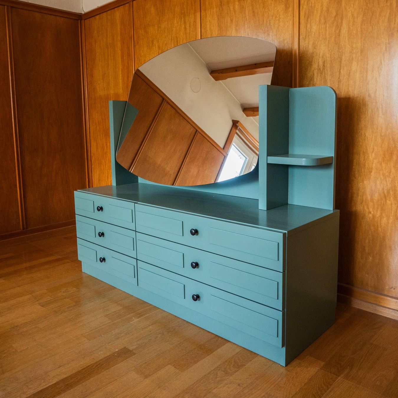 Cassettiere: Sideboard mit Spiegel restauriert – Usato da Gersau venduto da Renova_Moebel