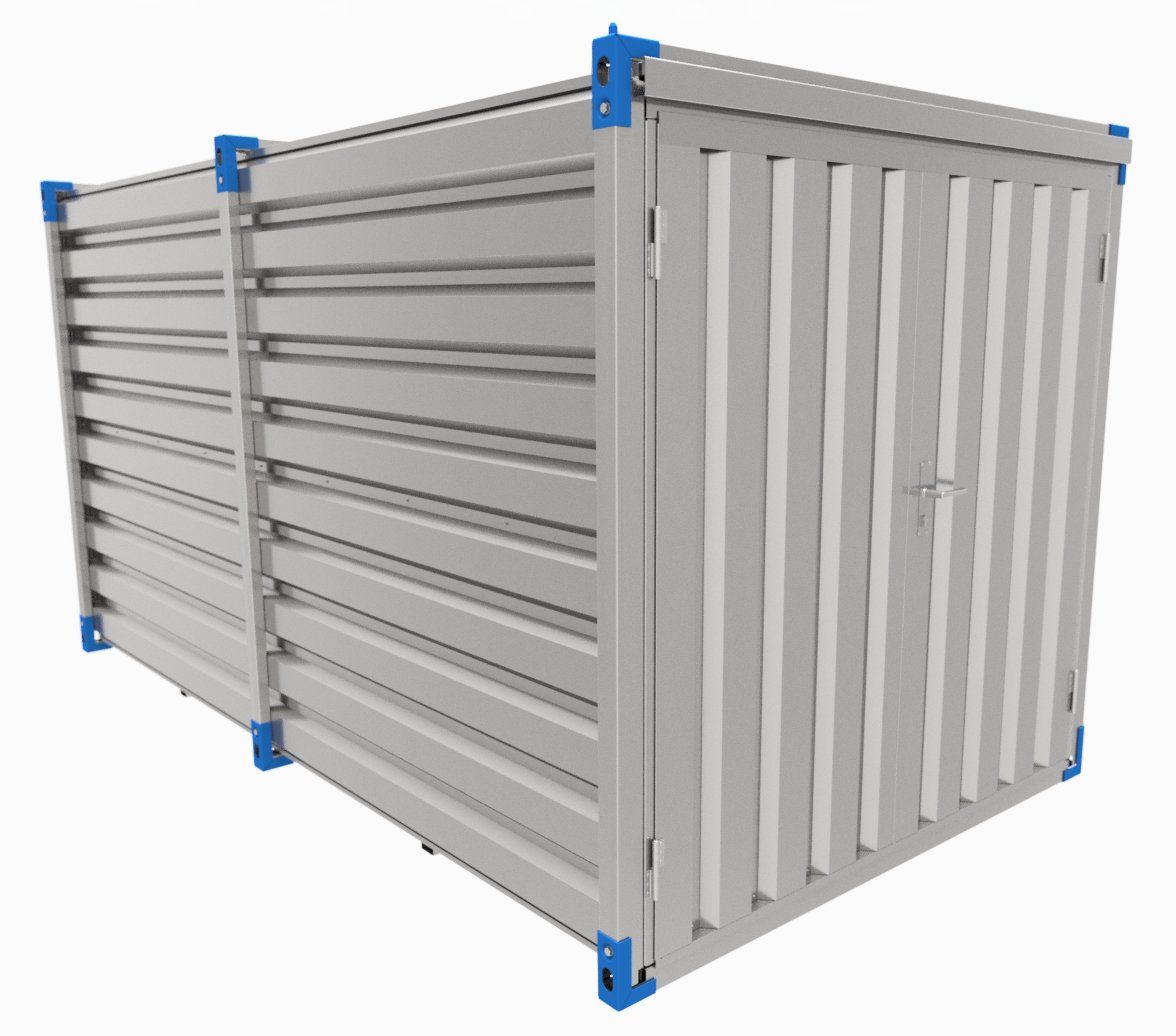Contenitori edile: 4m Lagercontainer, Blechcontainer RST AG – Nuovo e nell'imballaggio originale da Oberrüti venduto da RST-AG.CH