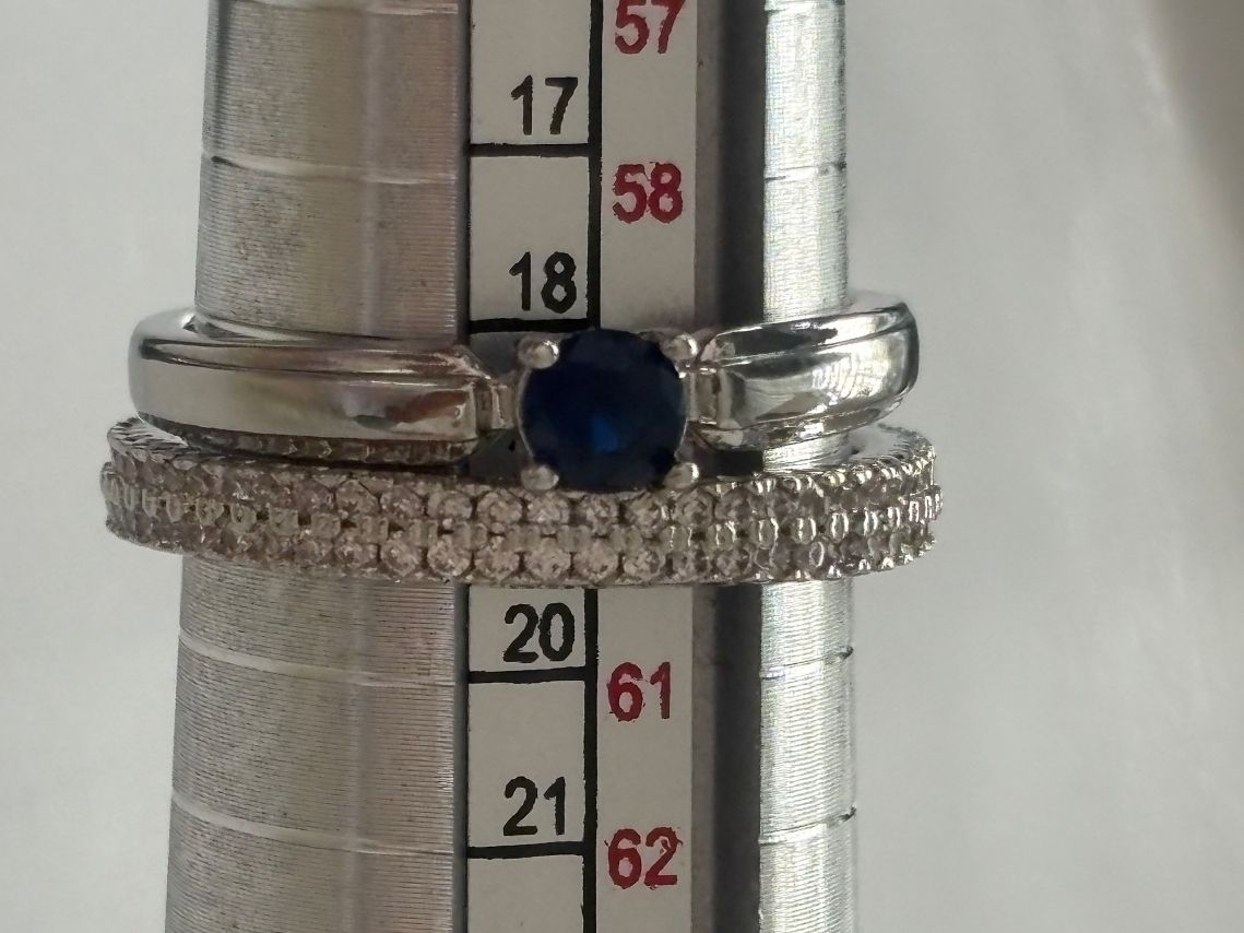 Anelli: Luxus Elegante Gr.19/9 Duo Ring Memoire Farbe : Silber – Nuovo (secondo la descrizione) da Biel-Bienne venduto da Roserosse13 8