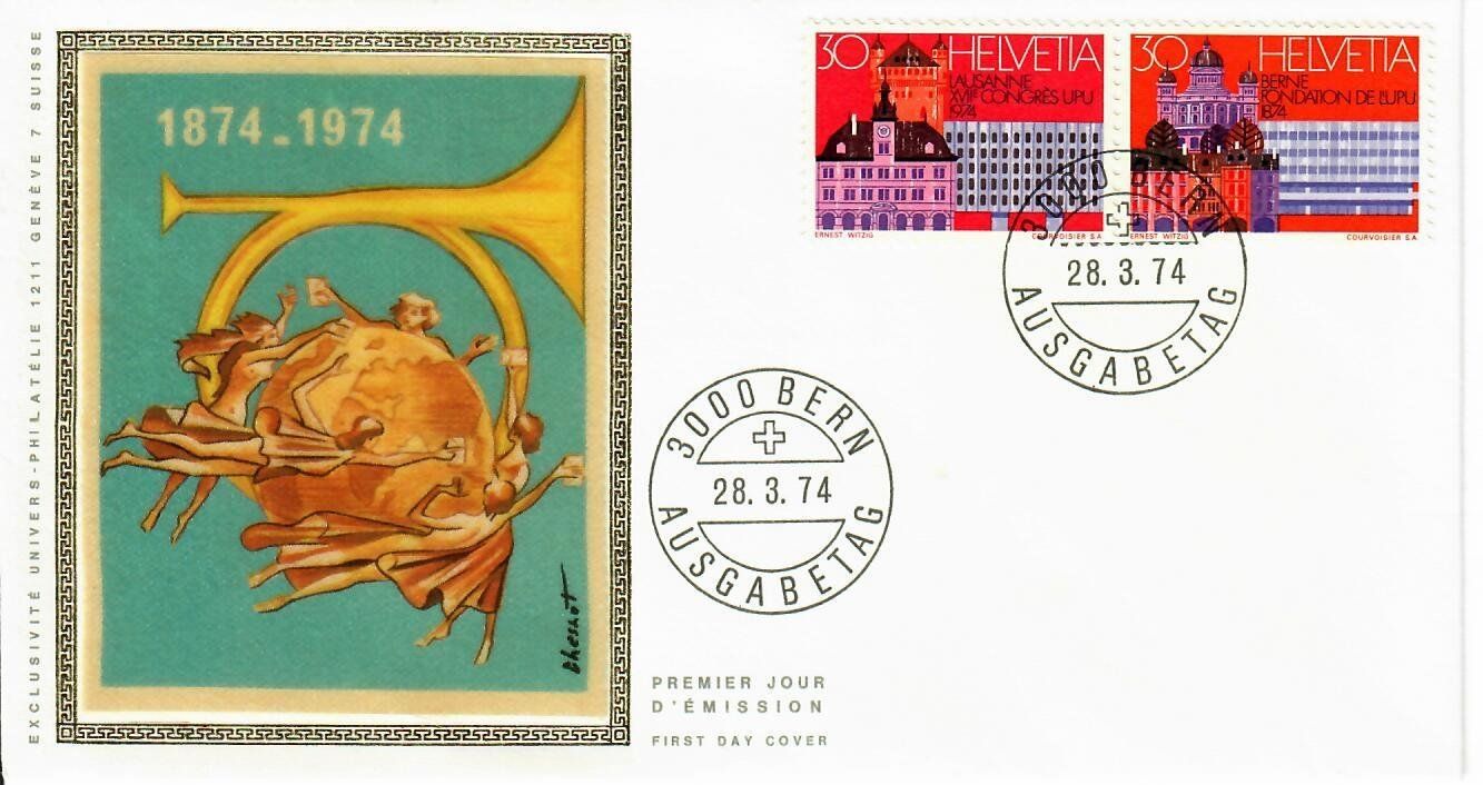 Tutti i francobolli: FDC mit spez. Illustration 1974 – Usato da Hochdorf venduto da Ziegel-16