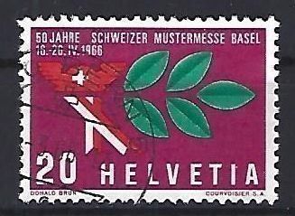 Tutti i francobolli: 1966 - MUBA Basel – Usato da Schaffhausen venduto da poststamp