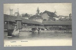 LUZERN, SPREUERBRÜCKE, SEHR SCHÖNE FOTOKARTE *