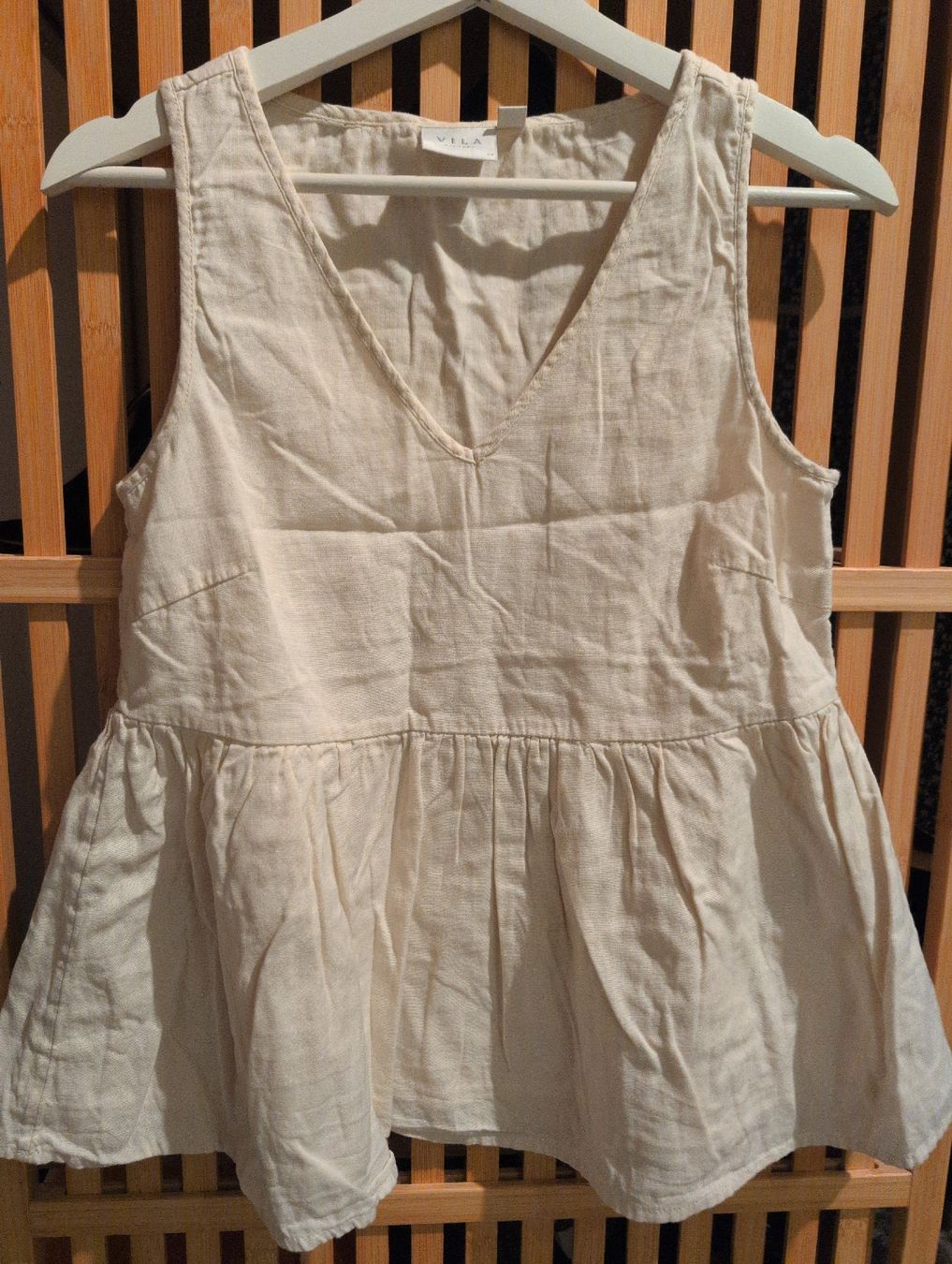 Tops: Bluse Gr. S Crèmefarben – Gebraucht aus Unterlunkhofen von SophieS.