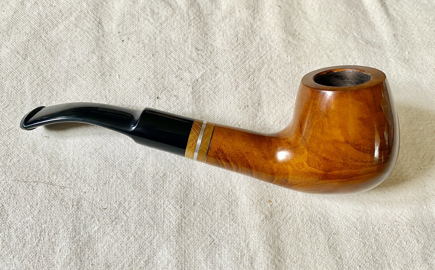 Pipes & Accessoires: Angelo Pfeife braun gebogen NEU – Neuf (Voir description) à Forch par xtcpiemont