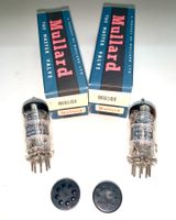 2 Röhren M8081 / 6J6WA (ECC91) 2fach-Triode, NOS, Mullard