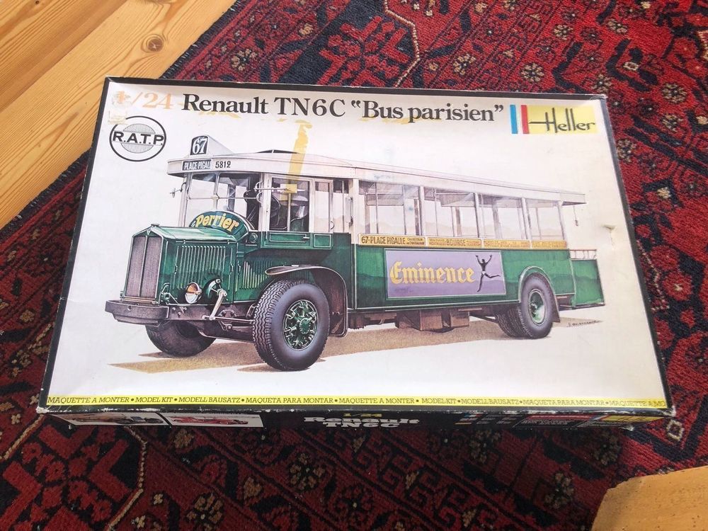Maquette Heller 1/24 - Renault TN6C Bus Parisien - Occasion