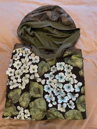 Desigual Hoodie Camo Floral Olive Green. Size S. Nice!