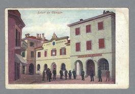 1904, CHIASSO, DOGANA SVIZZERA E UFFICIO DEI DAZI, ANIMATA