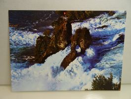 Rheinfall Postkarte Schloss Laufen Foto Müller Rarität