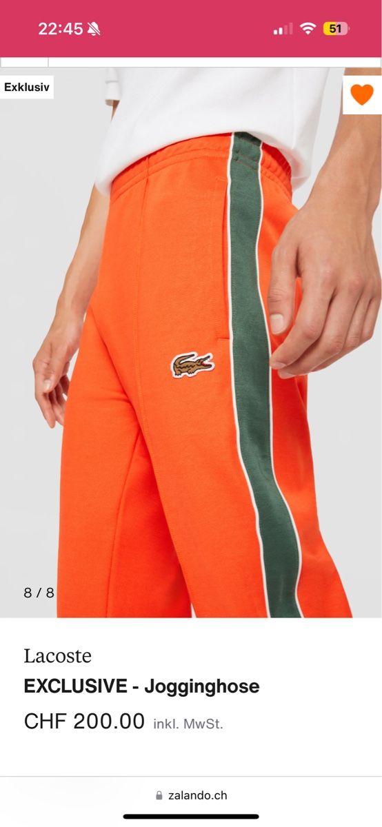 Lacoste Pantalons: Lacoste EXCLUSIVE - Jogginghose - Orginalpreis 200.- – Neuf avec emballage d'origine à Zürich par luxuryoutlet1 6