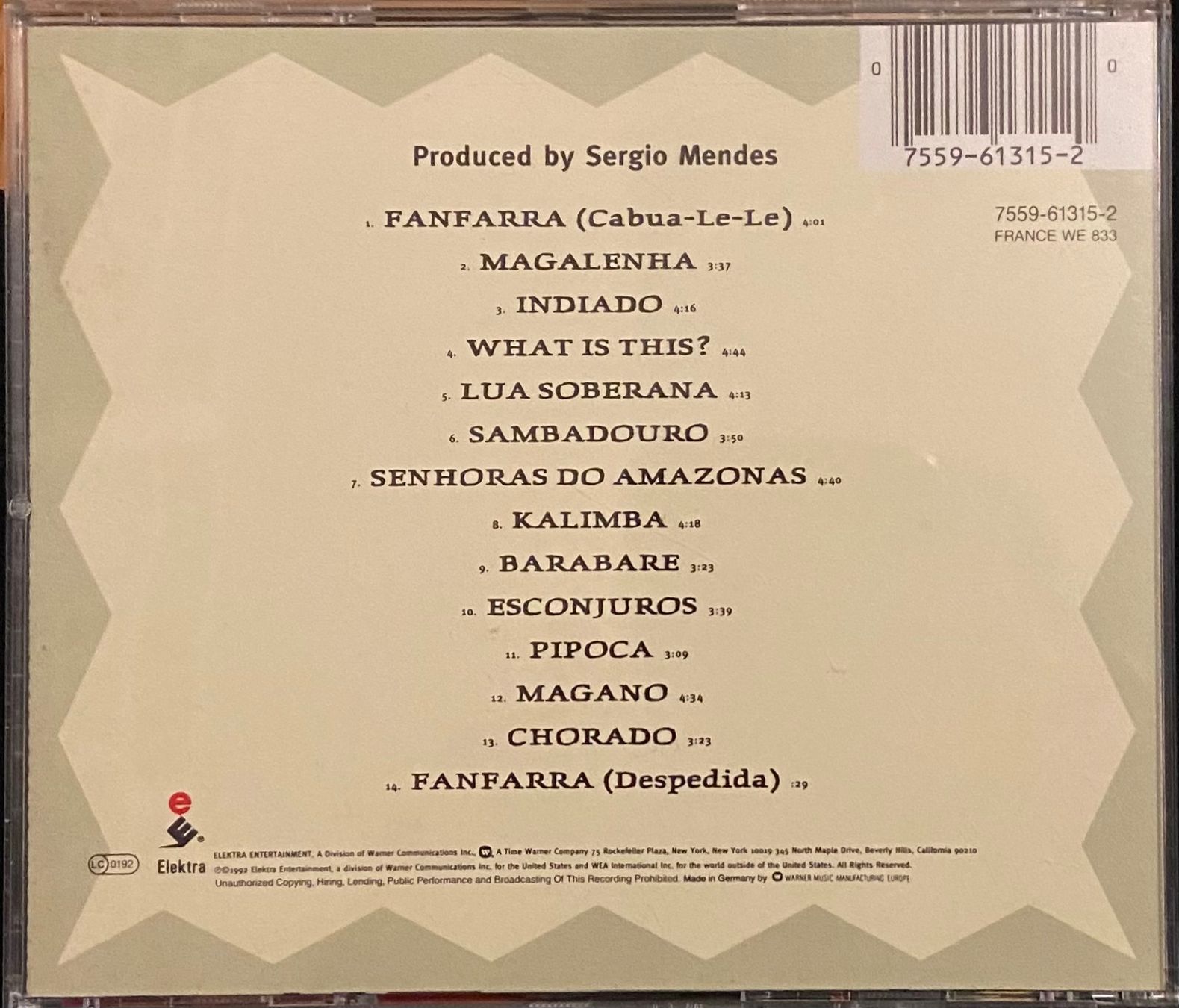 CDs: Sergio Mendes CD Brasileiro • Brasilien • Jazz – Gebraucht aus Luzern von Lycka 1