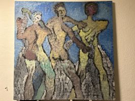 Gemälde "Los Tres Pescadores" von Molina, Jahr 1997!
